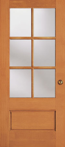 Simpson 3 4 Lite Wood Door W Grids For Sale 