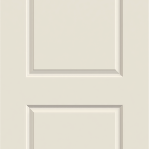 Raised-panel interior door features three-dimensional molding for added depth and an elegant arch in the top panel